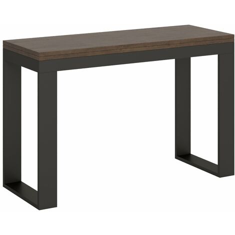 Tavolo Salvaspazio Allungabile 120x45/90x80/78 cm Tecno Double Noce