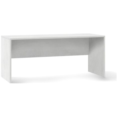 Tavolo Scrivania 180 Ossido Bianco Grande Moderna da Ufficio Cameretta Porta Pc