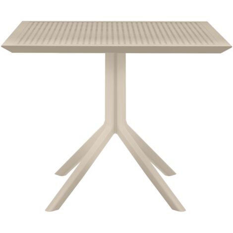 Tavolo Sky 80 x 80 cm Tortora