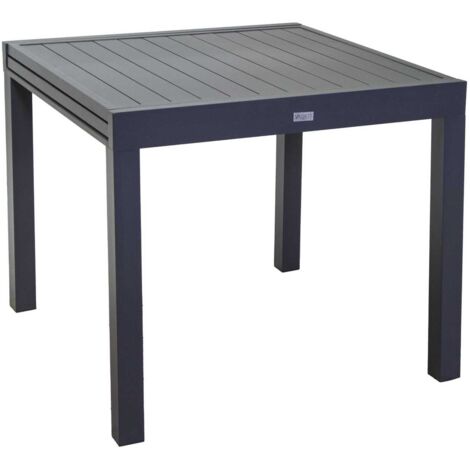 Tavolo sullivan in alluminio antracite allungabile h73 cm