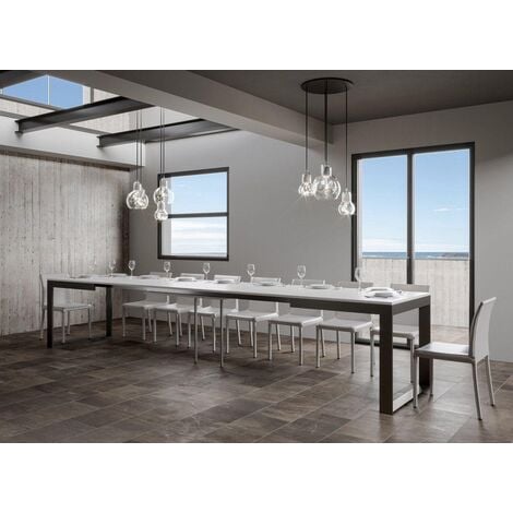 Tavolo TECNO EVOLUTION 180 allungabile fino a 440 cm BIANCO FRASSINO