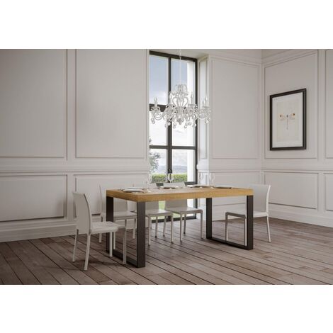 Tavolo TECNO PREMIUM 130 allungabile fino a 234 cm  QUERCIA NATURA