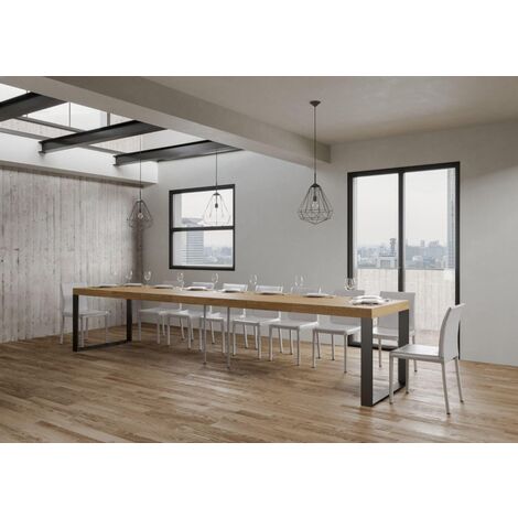 Tavolo TECNO PREMIUM 180 allungabile fino a 440 cm QUERCIA NATURA