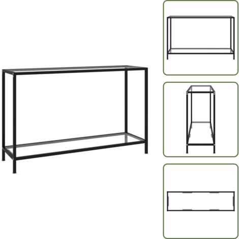 Tavolo trasparente - vidaXL Tavolo Consolle Trasparente 120x35x75 cm in Vetro Temperato - Tavolo da soggiorno