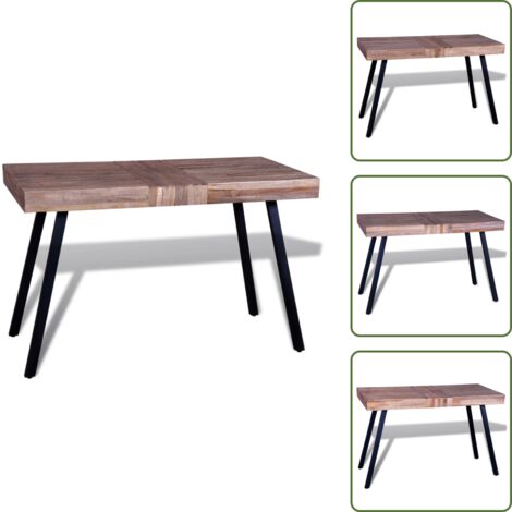 Tavolo vintage - vidaXL Tavolo in Legno di Recupero di Teak - Tavolo in legno riciclato