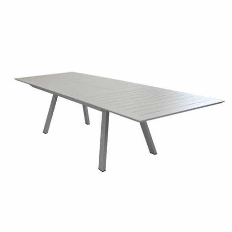 Tavolo Zante Allungabile 200/300x110x75 h cm in Alluminio Tortora