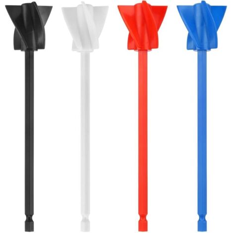 Tavolozza per miscelare resina, 4 tavolozze riutilizzabili per miscelare colori, accessorio multiuso per miscelare resina, vernice, silicone e smalto ceramico (nero + bianco + rosso + blu)