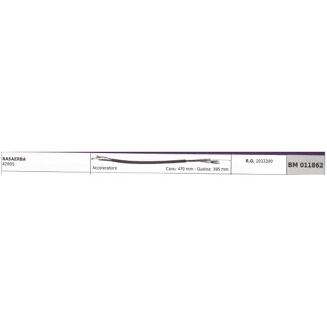 TAYA Rasenmäher 4200S Gaszug 470 mm Kabel 395 mm Ummantelung 2033300