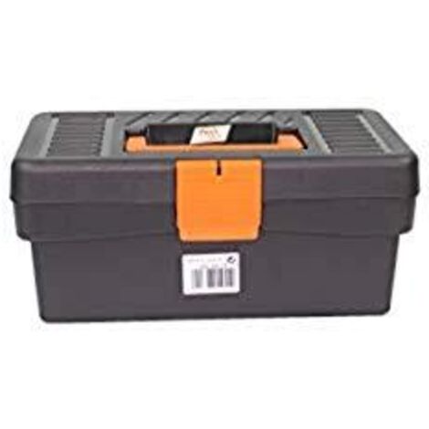 Tayg 110559 - Cassetta per gli attrezzi Basic, 12", 290 x 170 x 127 mm, colore: Nero/Arancione