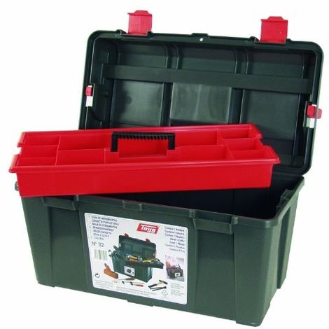 Tayg Coffre à Outils - 480 x 258 x 255 mm - avec Plateau Amovible - 31,5 L
