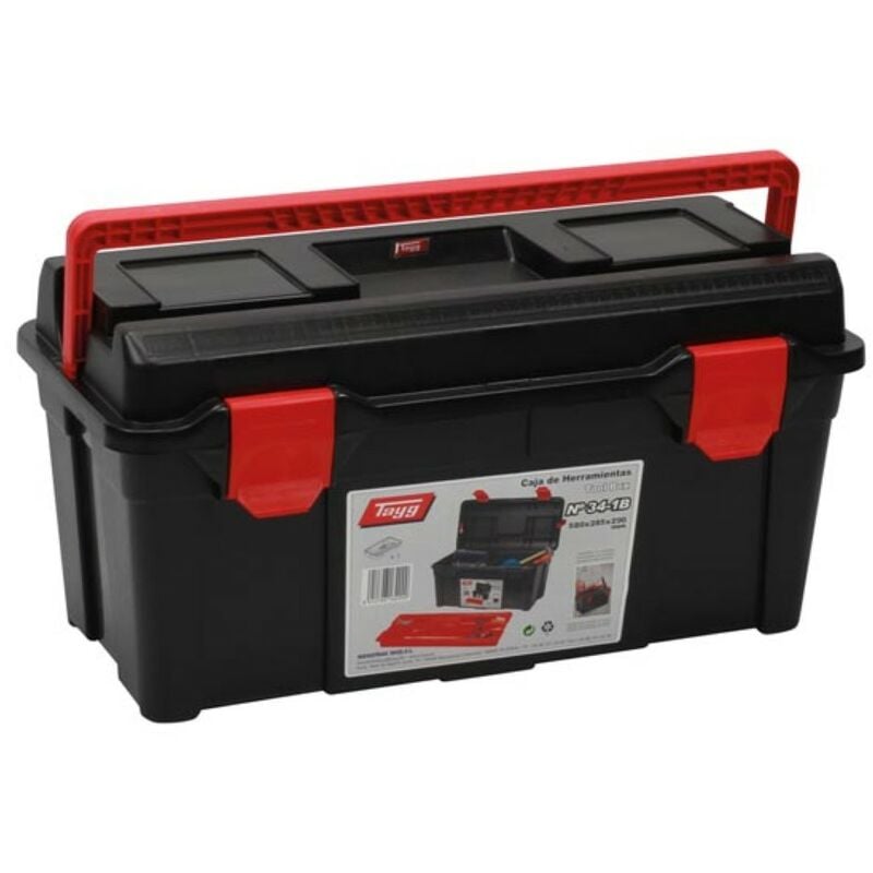 Perel - Tayg - coffre à outils - 580 x 285 x 290 mm - avec plateau amovible - 47,9 l