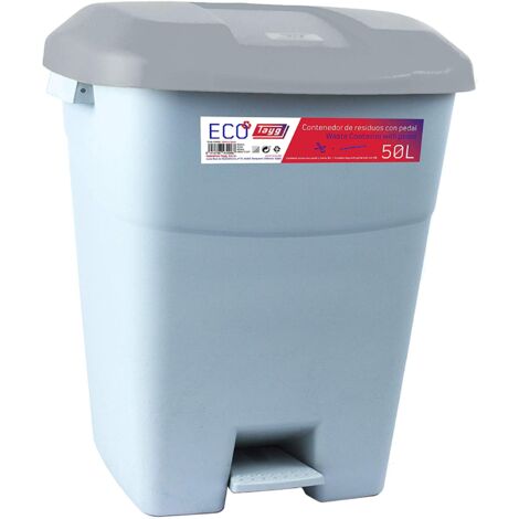 TAYG CONTENEDOR .50L.PEDAL GRIS TAPA GRIS 400430509