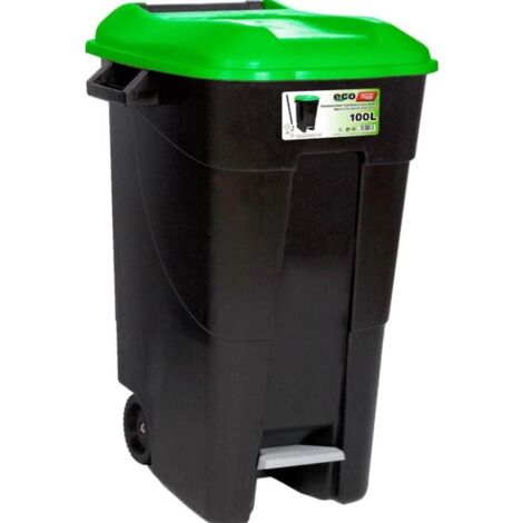 TAYG contenedor eco tayg 100 l c/pedal ng/verde 421037 , contenedor eco tayg 100 l c/pedal ng/verde 421037