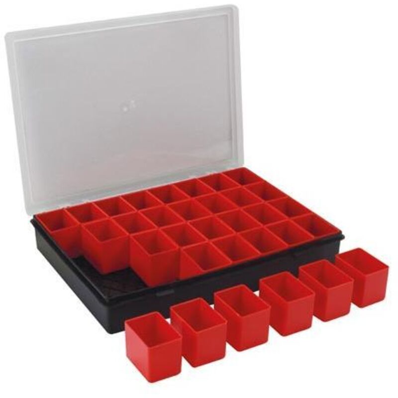 - Organizer - 330 x 247 x 54 mm - 32 contenitori rimovibili - 4,4 L
