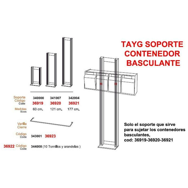 

MIBRICOTIENDA tayg soporte contenedor basculante 177 cm 342004