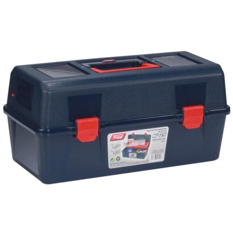 Perel Werkzeugkasten - 400 X 206 X 188 Mm - Mit Tragekasten Und Sortimentskasten - 15, 4 L