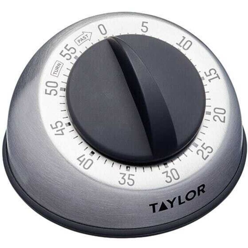 Taylor Pro Stainless Steel Dial Classic Timer in Silver
