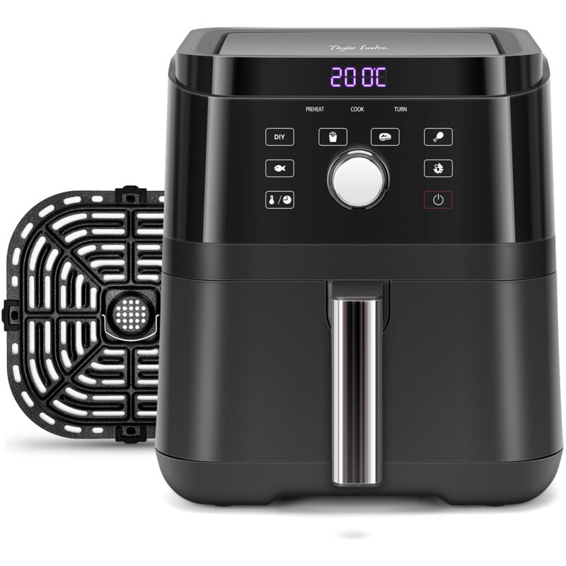 Taylor Swoden Friggitrice ad Aria 6 Litri, Air Fryer con Pannello touch a led, interna metallo, 40-205°C, 6 Scelte già programmate, Forno, Arrostire,