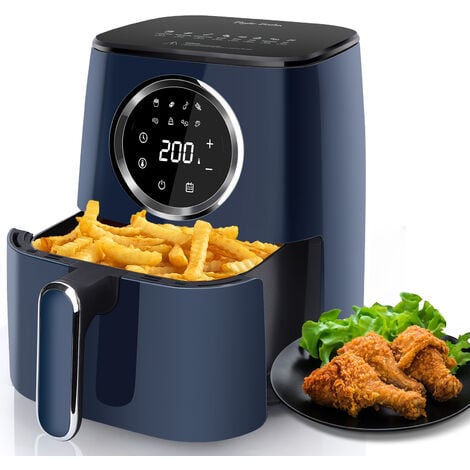 Friggitrice da 1 Litro di olio.Frittura frigge fritto cibo termostato led  patate