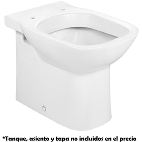 Taza adosada a pared con salida dual para inodoro SQUARE DEBBA - ROCA