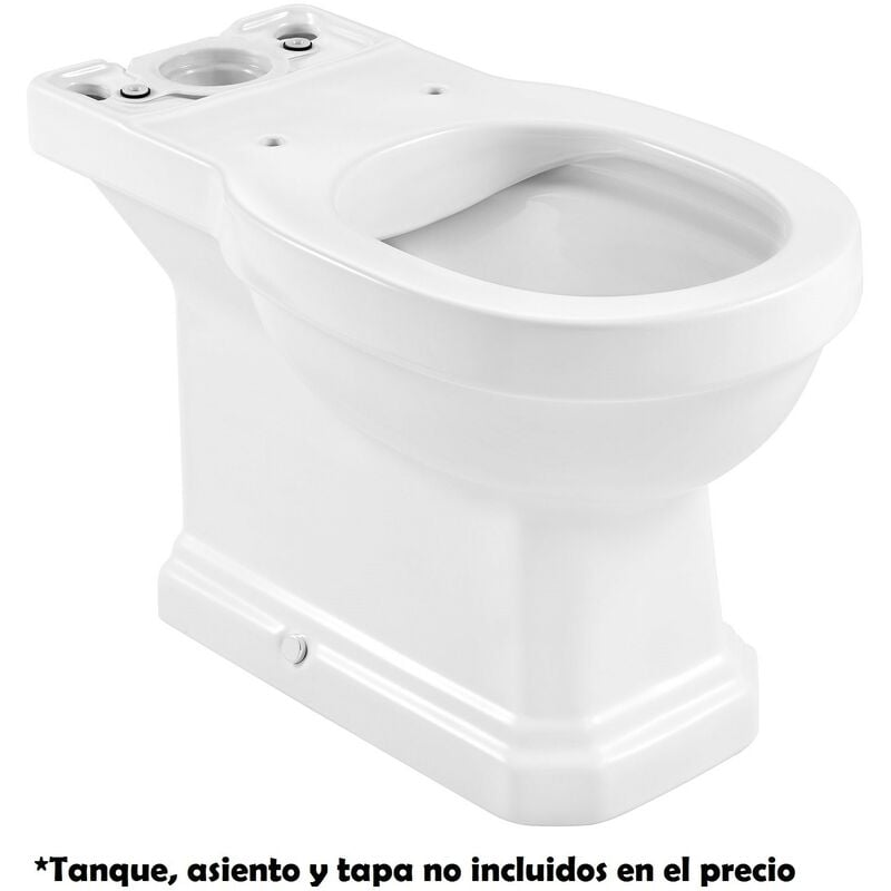 

Taza rimless con salida dual para inodoro de tanque bajo CARMEN - Roca