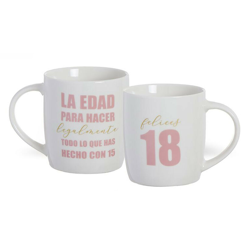 

TAZA DE CUMPLEAÑOS 18 350ML Color - Blanco