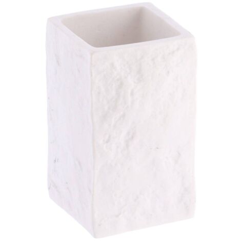 Taza de poliresina efecto piedra - blanco - Tendance