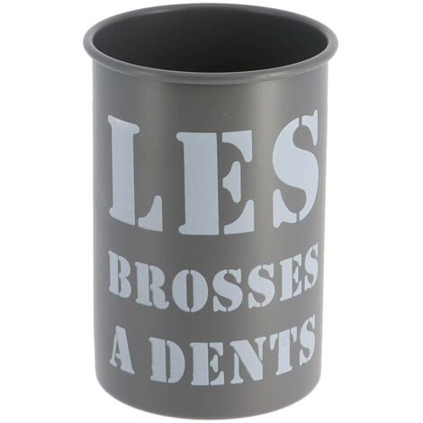 Taza metálica impresa - gris - Tendance