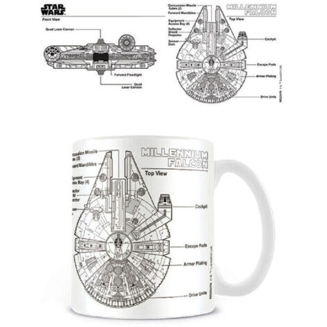 Taza Millennium Falcon Sketch Star Wars