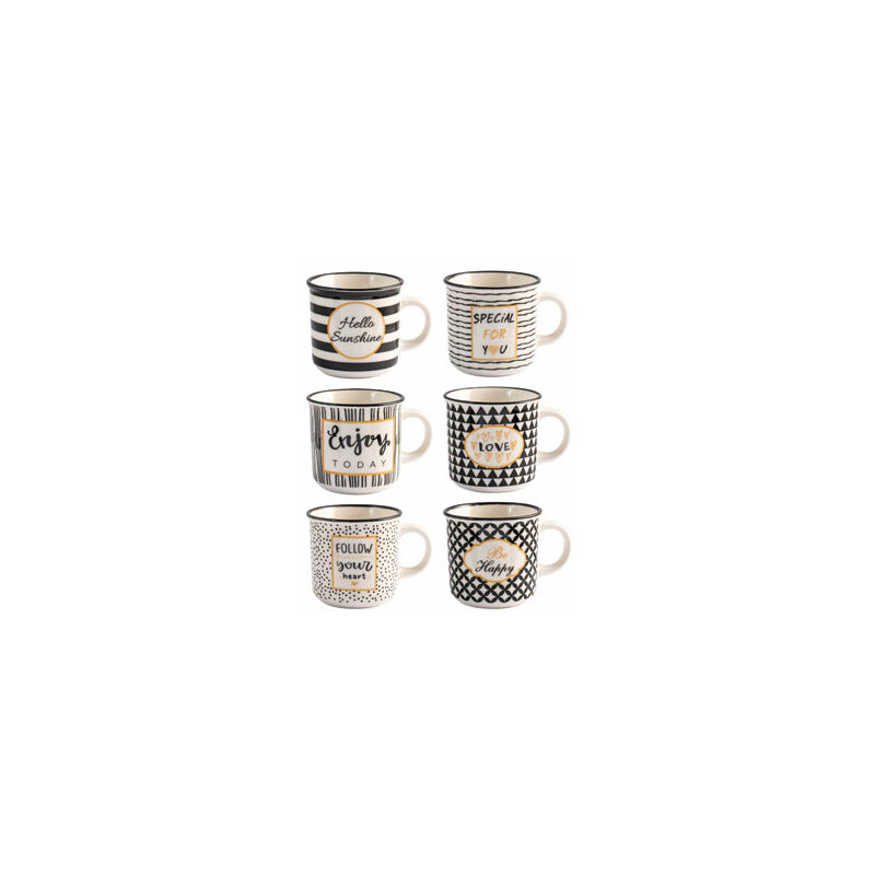 

Taza New Bone China Black Gold 11cl Cafe