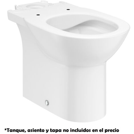 Taza para tanque bajo Rimless salida dual blanco - ROCA
