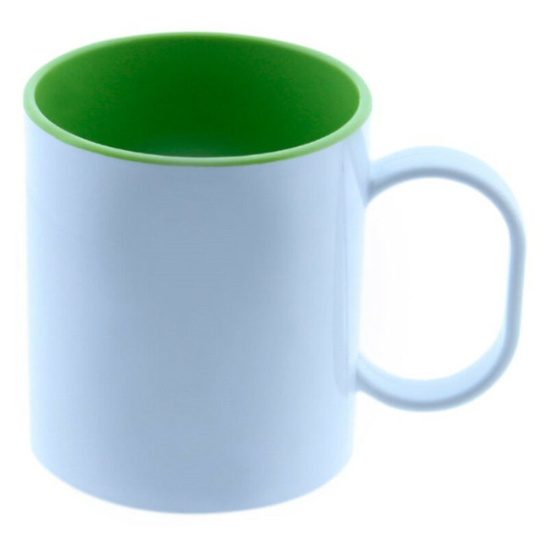 

TAZA PLÁSTICO CON INTERIOR DE COLOR PARA SUBLIMACIÓN Verde