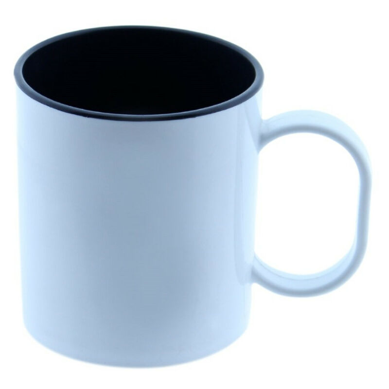 

TAZA PLÁSTICO CON INTERIOR DE COLOR PARA SUBLIMACIÓN Negro