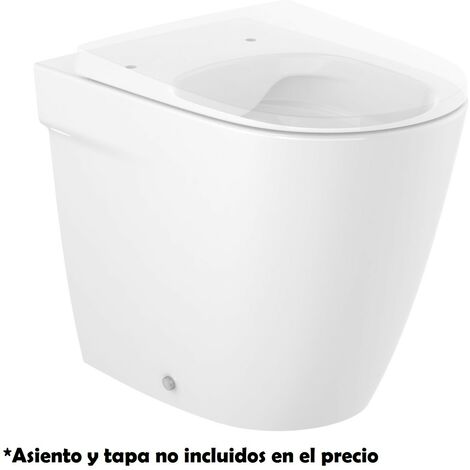Taza Rimless con salida dual para inodoro de tanque alto o tanque empotrable ONA - ROCA