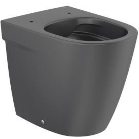 TAZA RIMLESS PARA TANQUE ALTO/EMPOTRADO ONA 420MM SIN ASIENTO NEGRO MATE