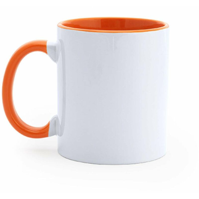 

Taza Sublimacion Mango Blanco/Naranja Talla Única Adulto