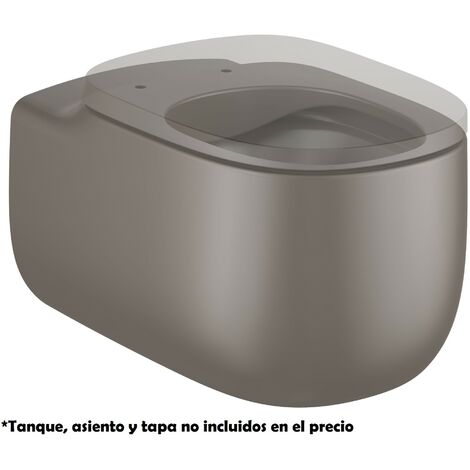 Taza suspendida Rimless con salida horizontal BEYOND - ROCA Color: Beige