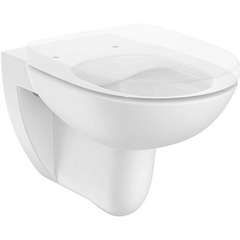 Taza suspendida Rimless con salida horizontal ROUND DEBBA - ROCA