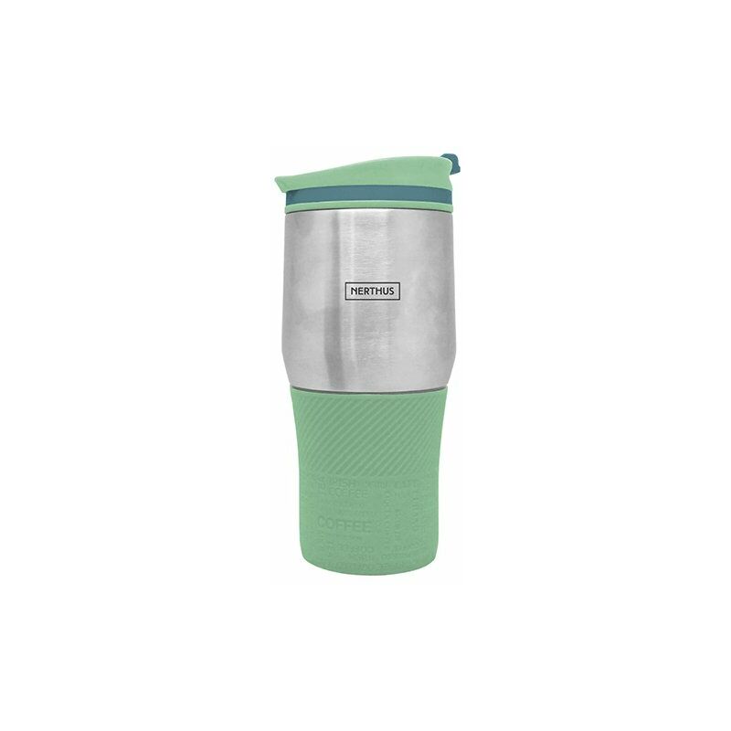 

Taza Termo Doble Pared Turquesa 400Ml