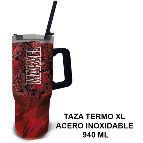 Taza termo XL de acero inoxidable de 940 ml de Marvel