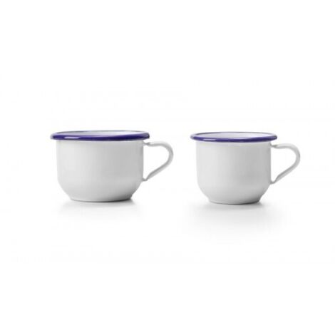 TAZA VINTAGE BLANCA 8 CM - IBILI