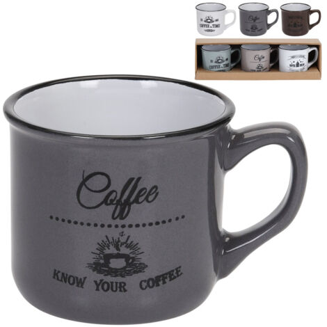 Tazas de cerámica para café espresso, juego de 3