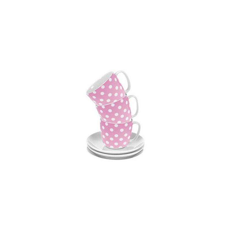 

Tazas de te con plato topos rosas - Ambit