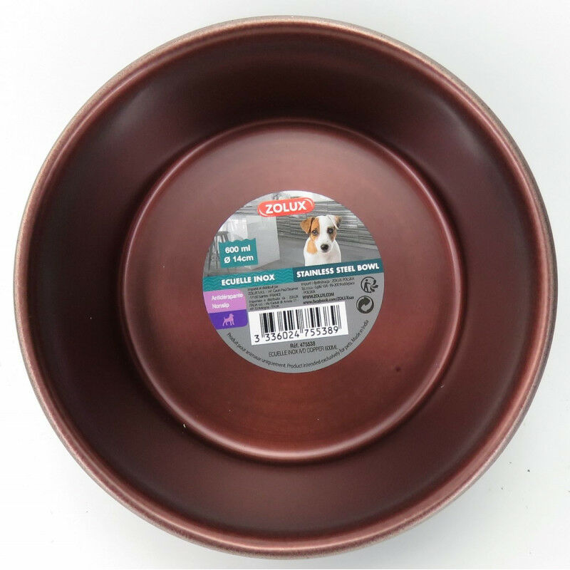 

Tazón de acero inoxidable 600ml ø 14 cm para los perros