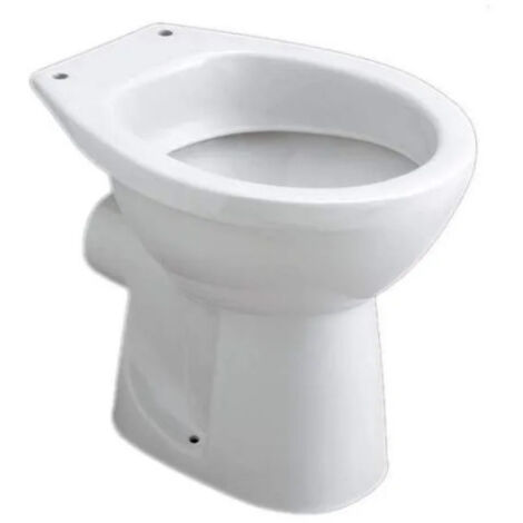 Tazón independiente de Puplica Blanca con salida horizontal