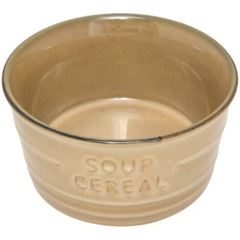 Tazón Inscripción Sopa Cereal beige 50cl - Atmosphera créateur d'intérieur