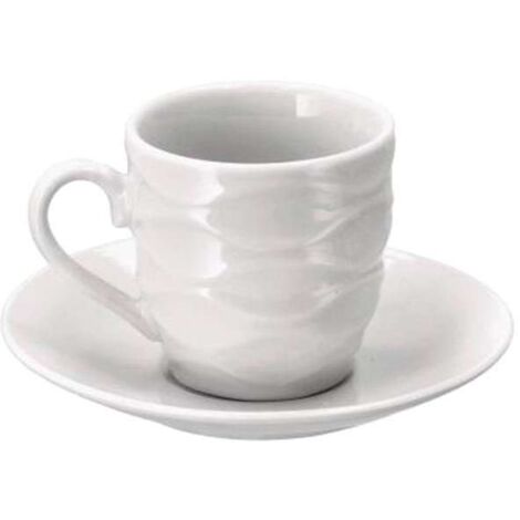 Tazza Caffè Porcellana Cerchi Pz 6 Ad