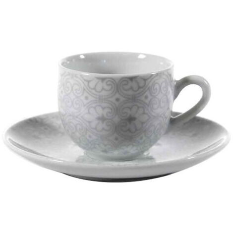 Tazza Caffe Porcellana Damasco Pz 6 Passionecasa