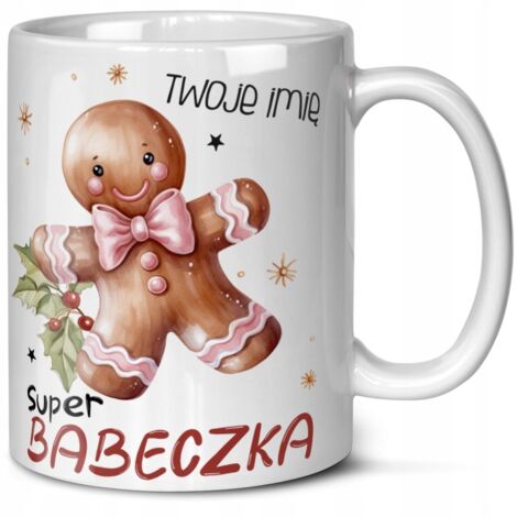 TAZZA COME REGALO PER TUA MOGLIE, NONNA, MADRE, ZIA, NATALE NICHOLAS CON IL TUO NOME