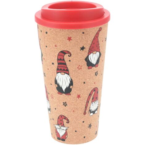 Tazza da caffè decorativa con gnomi natalizi in polipropilene